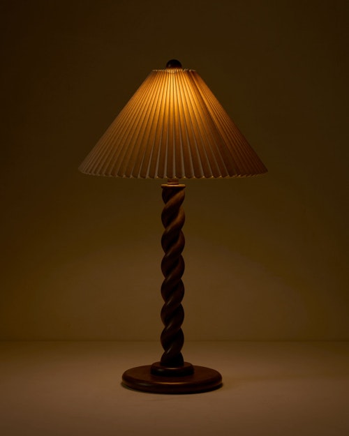 Minerva Wood Table Lamp
